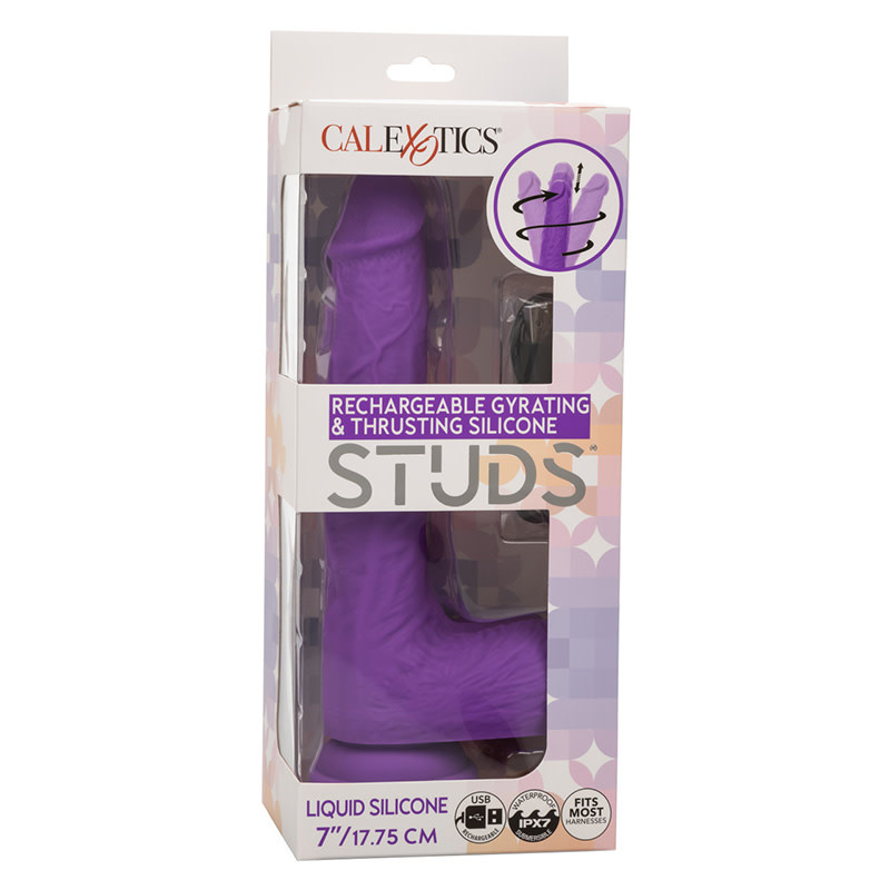 Cal Exotics Rechargeable Silicone Studs: Gyrating & Thrusting