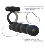 Pipedream Products Fantasy C-Ringz Posable Partner Double Penetrator Cock Ring
