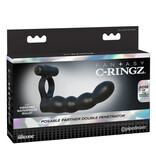 Pipedream Products Fantasy C-Ringz Posable Partner Double Penetrator Cock Ring