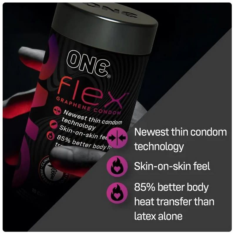 ONE Condoms ONE Flex Graphene Condoms 10 Pack