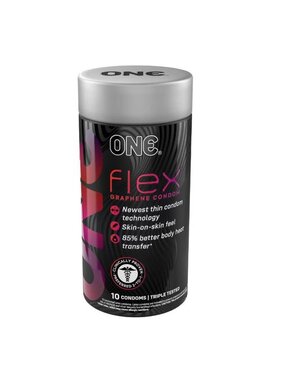 ONE Condoms ONE Flex Graphene Condoms 10 Pack