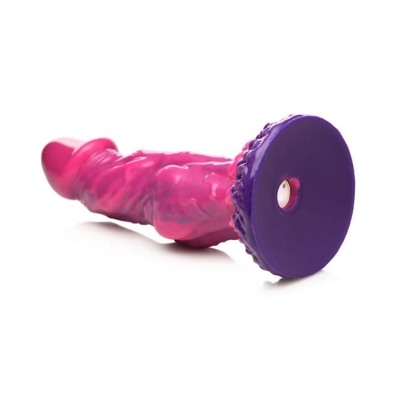 XR Brands Creature Cocks: Xenox Vibrating Silicone Dildo with R/C