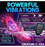 XR Brands Creature Cocks: Xenox Vibrating Silicone Dildo with R/C