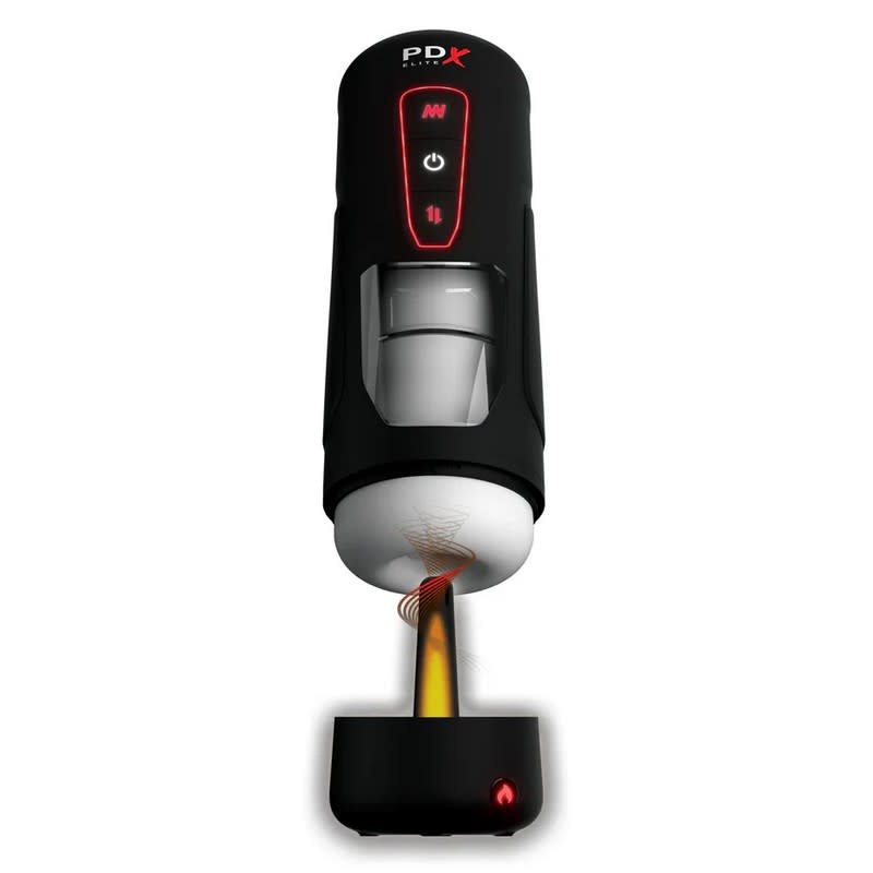 Pipedream Products PDX Elite Milk Me Hotter Auto Stroker with Heating Base