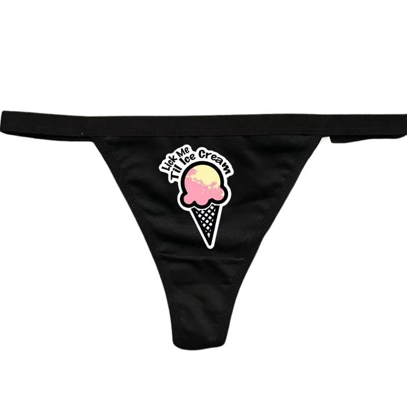 Premium Products Say It! Thong: Lick Me... (One Size)