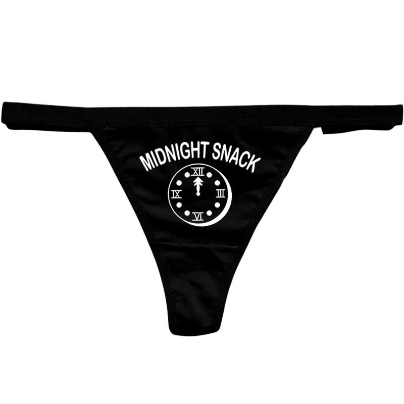 Premium Products Say It! Thong: Midnight Snack (One Size)