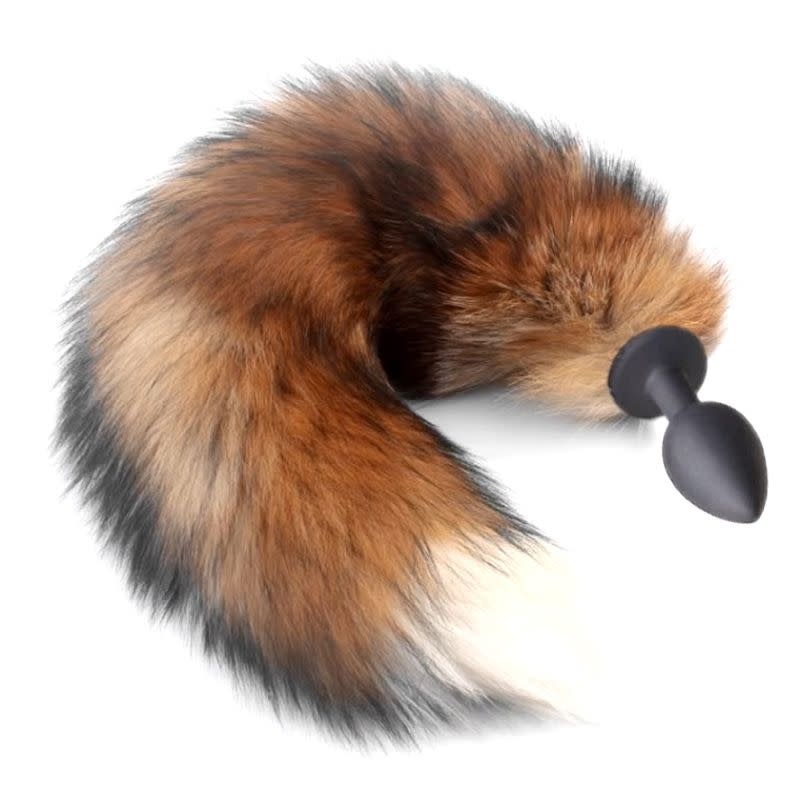 Premium Products Wild Fox Tail Silicone Butt Plug (Brown)