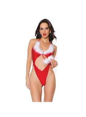 Coquette International Lingerie Holiday Tie Up Teddy