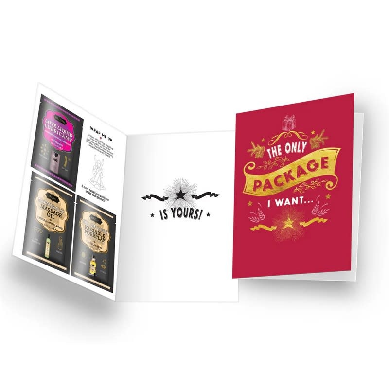 Kama Sutra Kama Sutra Naughty Notes Greeting Card: The Only Package I Want...