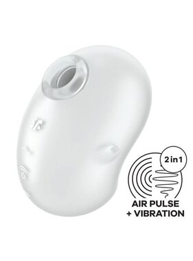 Satisfyer Satisfyer Cutie Ghost Air Pulse Stimulator + Vibration