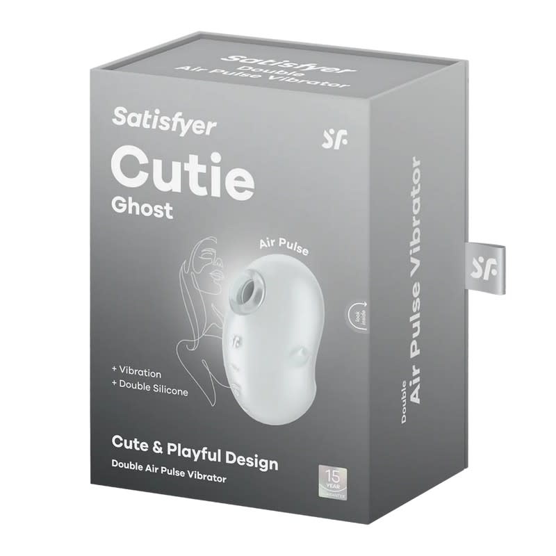 Satisfyer Satisfyer Cutie Ghost Air Pulse Stimulator + Vibration (White)