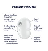 Satisfyer Satisfyer Cutie Ghost Air Pulse Stimulator + Vibration (White)