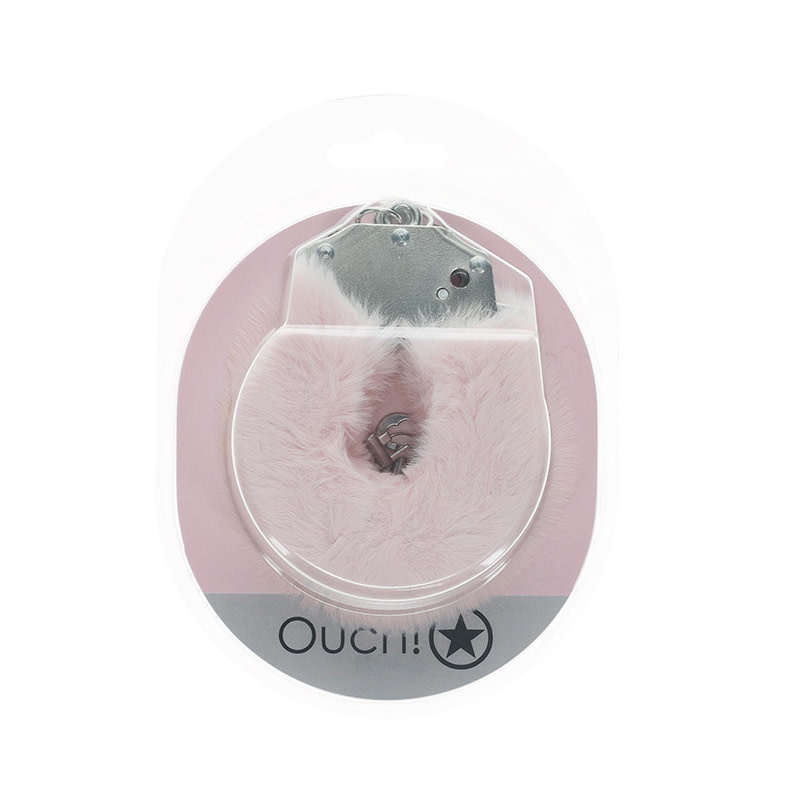 Shots America Toys Ouch! Heavy Duty Fluffy Cuffs (Powder Pink)