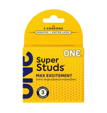 ONE Condoms ONE Super Studs Condoms 3 Pack