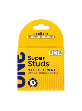 ONE Condoms ONE Super Studs Condoms 3 Pack