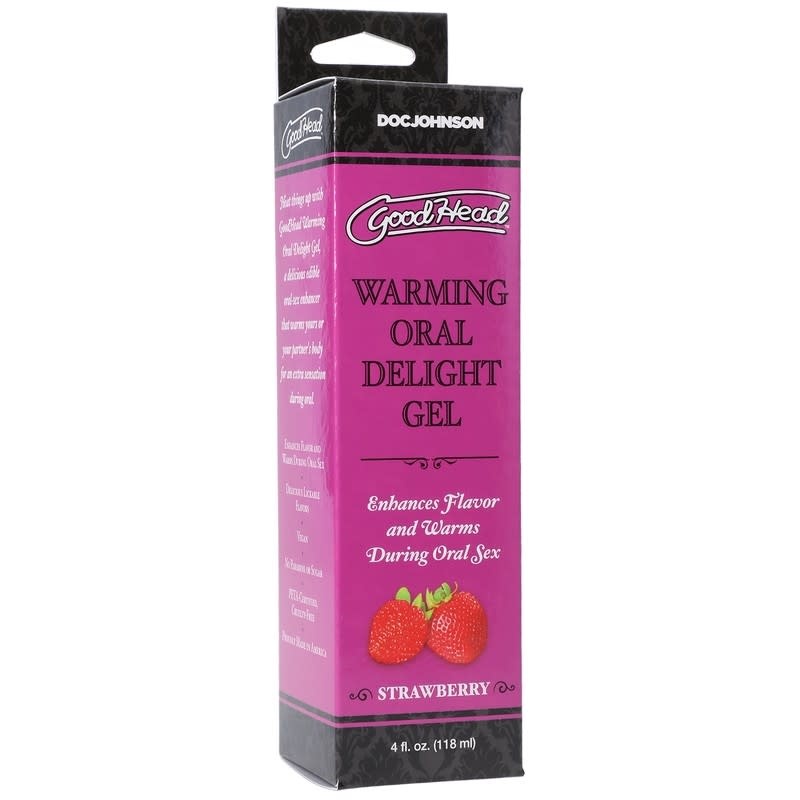 Doc Johnson Toys GoodHead Warming Oral Delight Gel 4 oz (118 ml) Strawberry