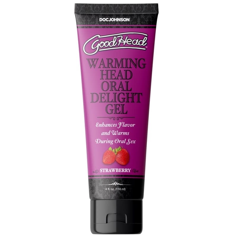 Doc Johnson Toys GoodHead Warming Oral Delight Gel 4 oz (118 ml) Strawberry