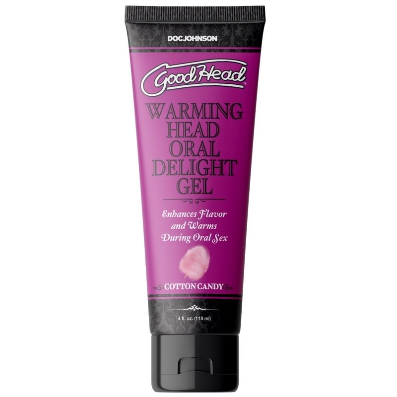 Doc Johnson Toys GoodHead Warming Oral Delight Gel 4 oz (118 g) Cotton Candy