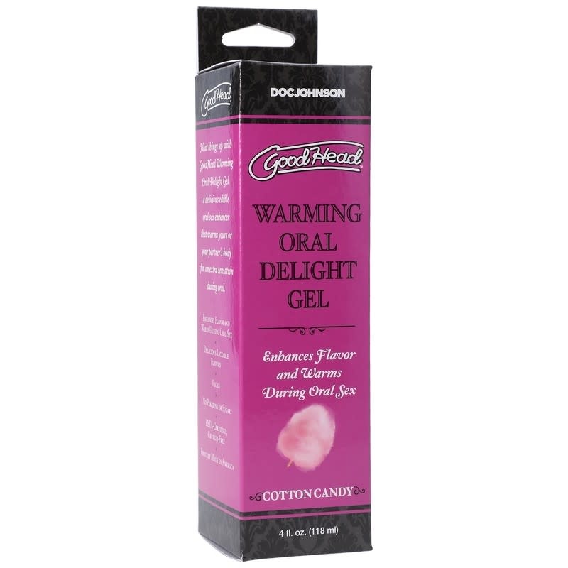 Doc Johnson Toys GoodHead Warming Oral Delight Gel 4 oz (118 g) Cotton Candy