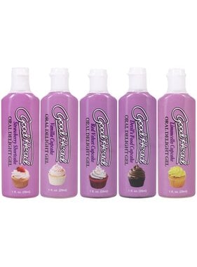 Doc Johnson Toys GoodHead Oral Delight Gel Sampler: Cupcakes