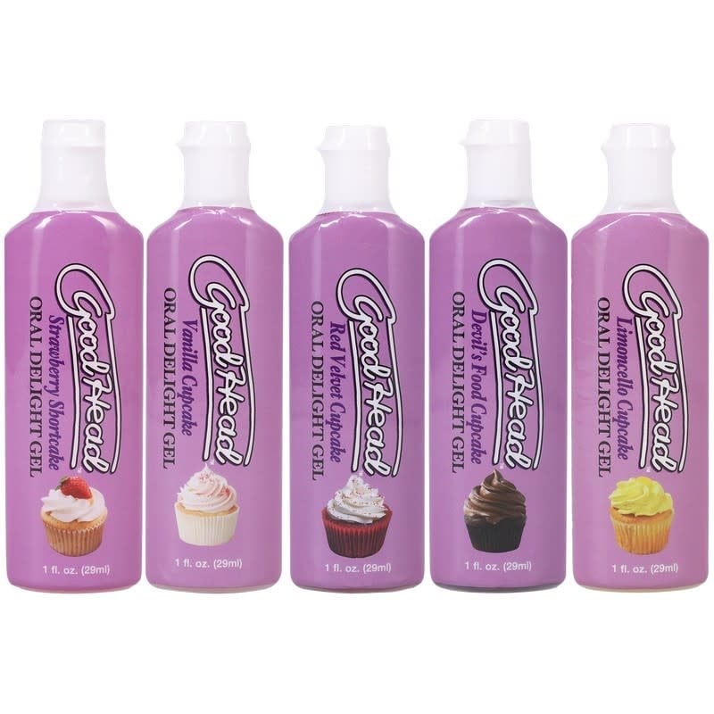 Doc Johnson Toys GoodHead Oral Delight Gel Sampler: Cupcakes
