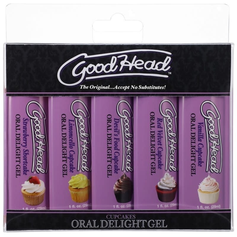 Doc Johnson Toys GoodHead Oral Delight Gel Sampler: Cupcakes