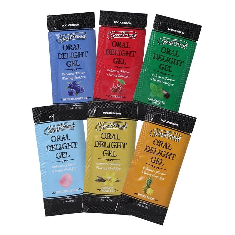 Doc Johnson Toys GoodHead Oral Delight Gel Foil Sampler: Classic