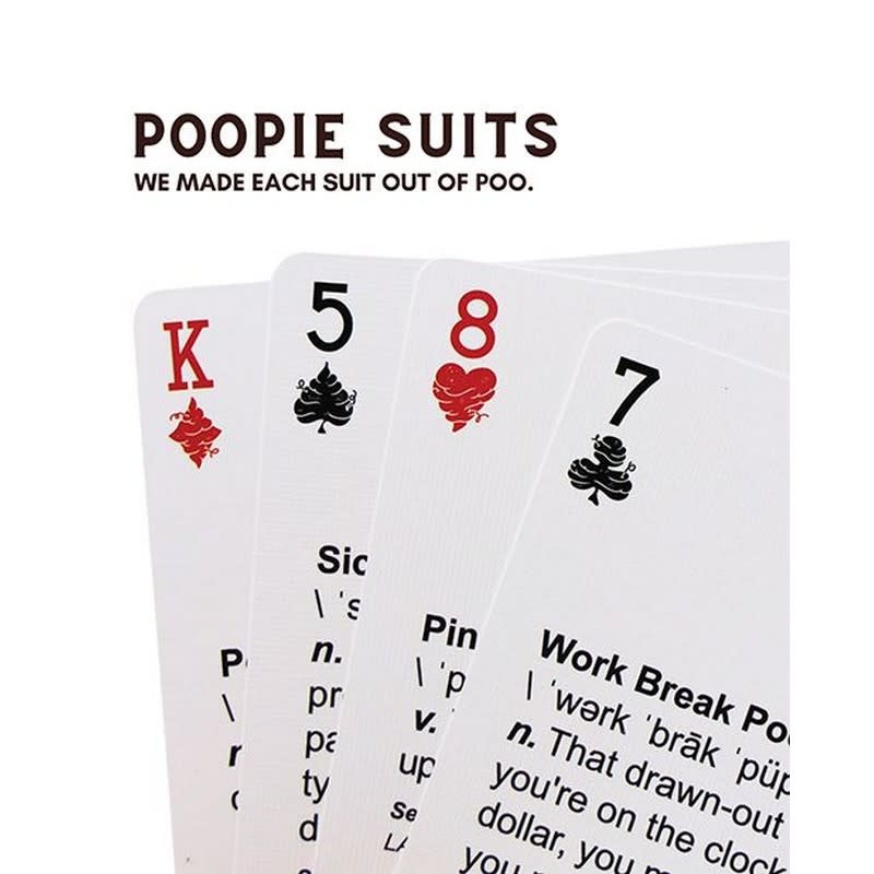 Sleazy Greetings 52 Deuces Poop Themed Playing Cards