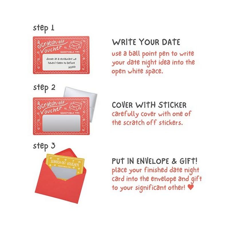 Sleazy Greetings Mini Date Night Shenanigans DIY Scratch Off Vouchers