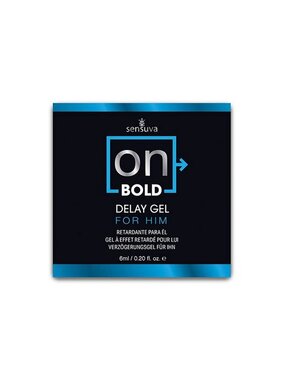 Sensuva ON for Him Bold Delay Gel Foil Pack