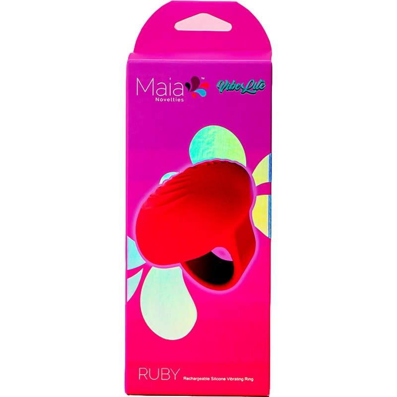 Maia Ruby Silicone Finger Vibe