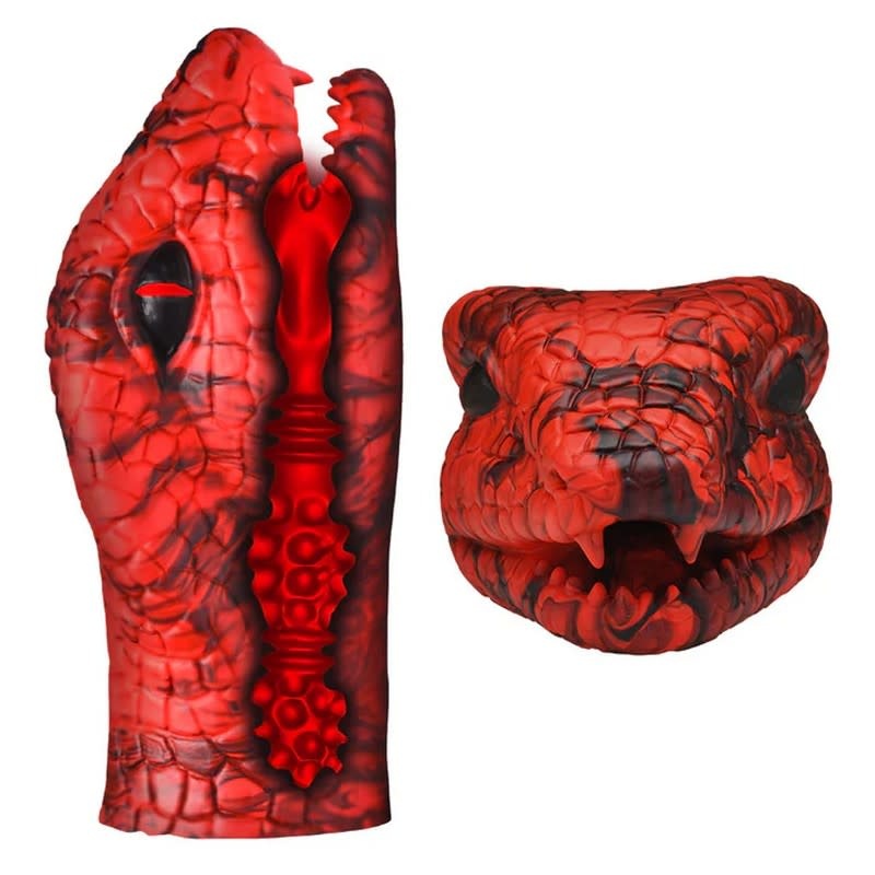 XR Brands Creature Cocks Serpentine Stroker (Red)