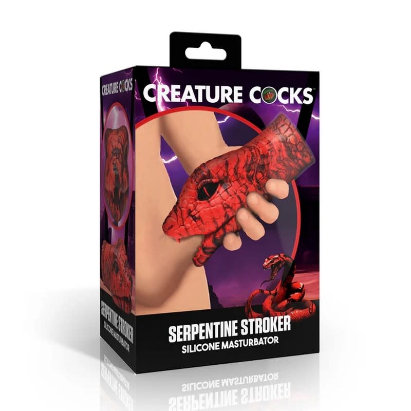 XR Brands Creature Cocks Serpentine Stroker (Red)
