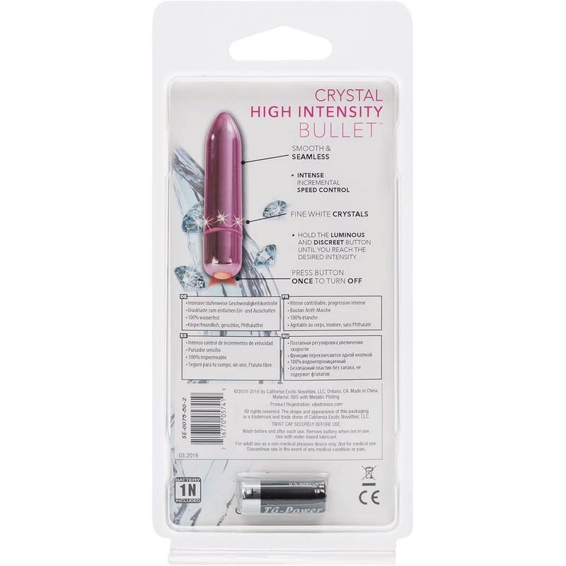 Cal Exotics Crystal High Intensity Bullet (Pink)