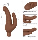 Cal Exotics Rechargeable Power Stud Over & Under Vibe (Brown)