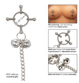 Cal Exotics Nipple Grips 4-Point Nipple Press with Bells