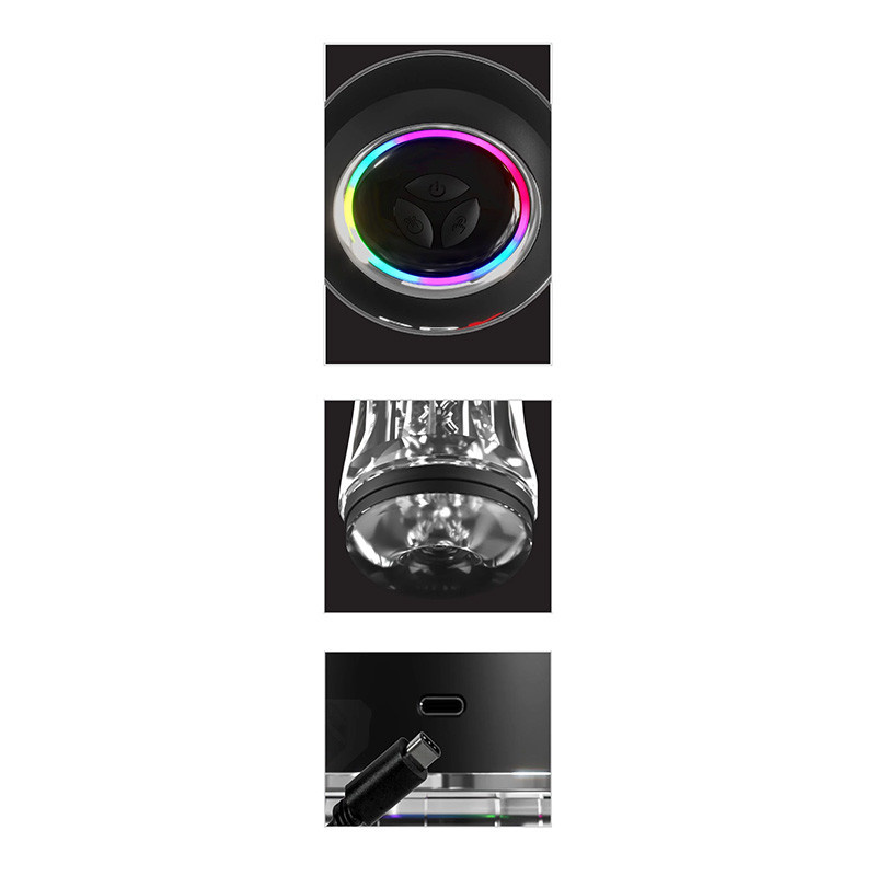 Pipedream Products PDX Elite ViewTube Pro See-Thru Vibrating Stroker