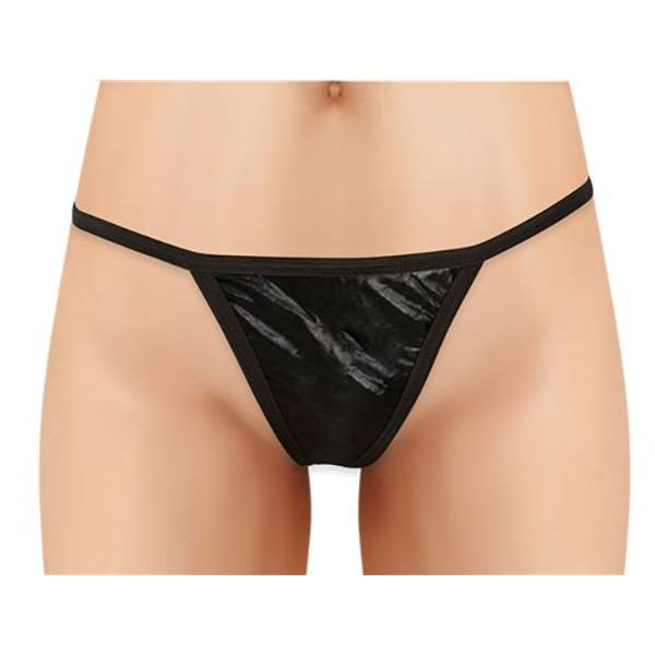 Cherry Wear Wetlook G-String with Clasp Back (One Size)