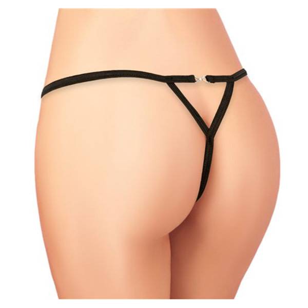 Cherry Wear Wetlook G-String with Clasp Back (One Size)