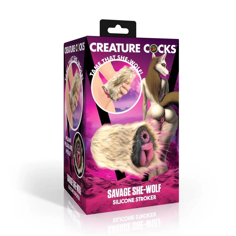 XR Brands Savage She-Wolf Silicone Stroker