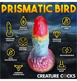 XR Brands Creature Cocks: Rainbow Phoenix Vibrating Silicone Dildo