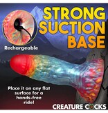 XR Brands Creature Cocks: Rainbow Phoenix Vibrating Silicone Dildo