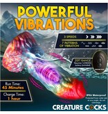 XR Brands Creature Cocks: Rainbow Phoenix Vibrating Silicone Dildo