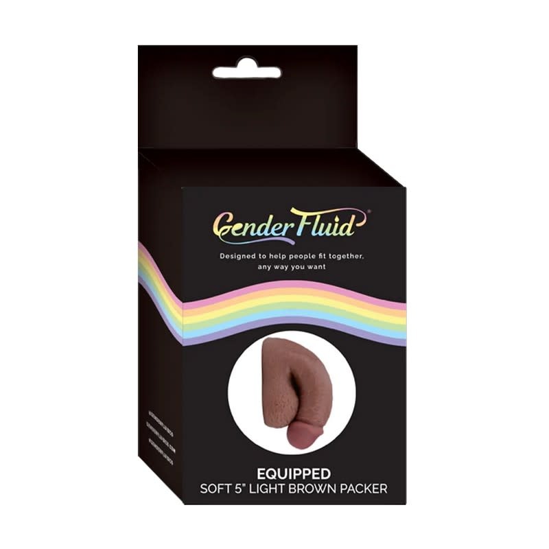 Voodoo Toys Gender Fluid Soft Packer: Light Brown