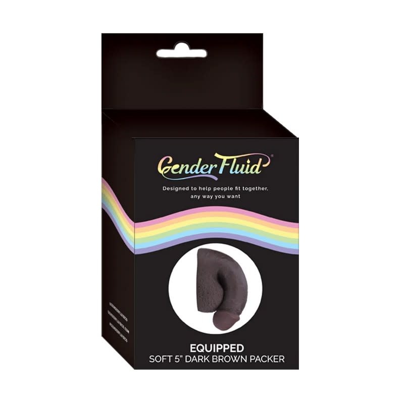 Voodoo Toys Gender Fluid Soft Packer: Dark Brown