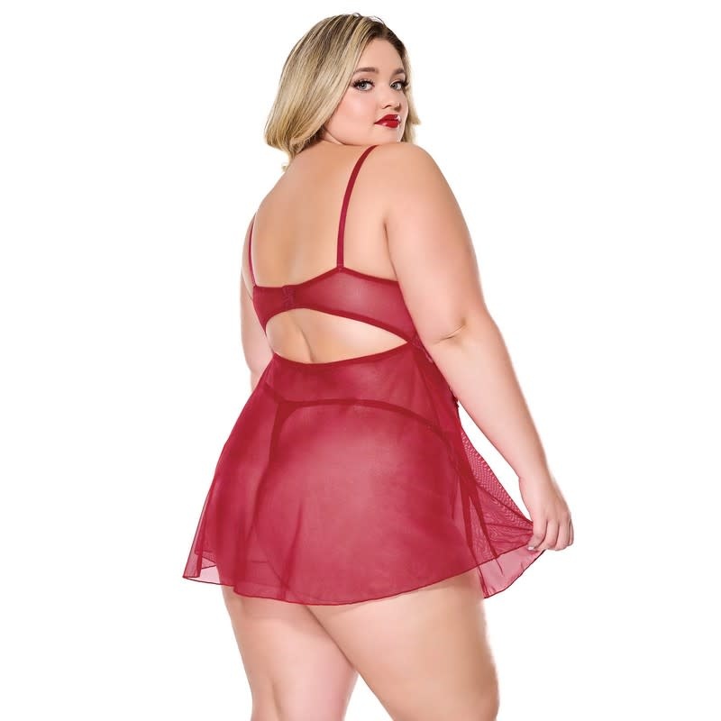 Coquette International Lingerie Fireside Babydoll & Thong
