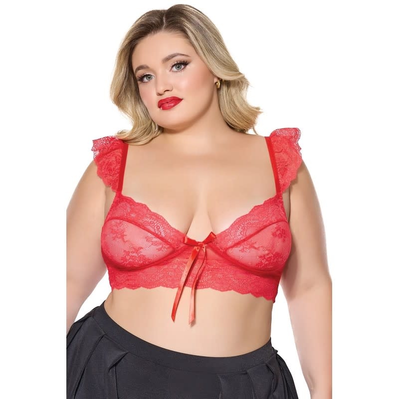 Coquette International Lingerie Bijou Bralette (Red)