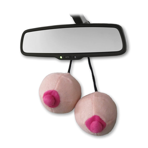 Ozze Creations Road Titties Rear View Mirror Accessory