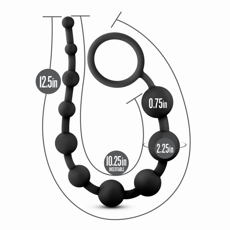 Blush Novelties Anal Adventures Platinum Silicone Anal Beads
