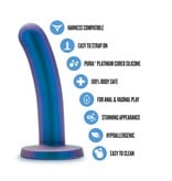 Blush Novelties Temptasia Surrender Intermediate Peg Dildo (Blue)